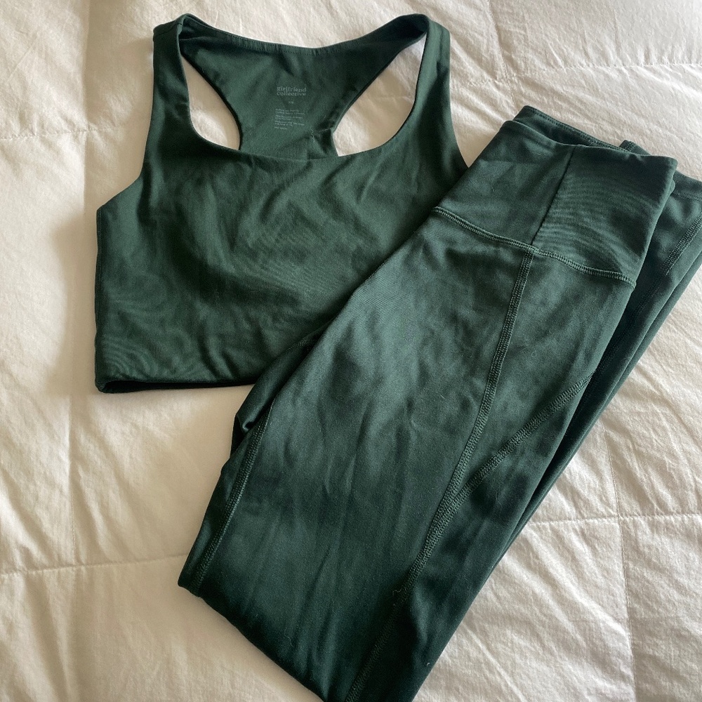 Girlfriend Collective Set Green XS